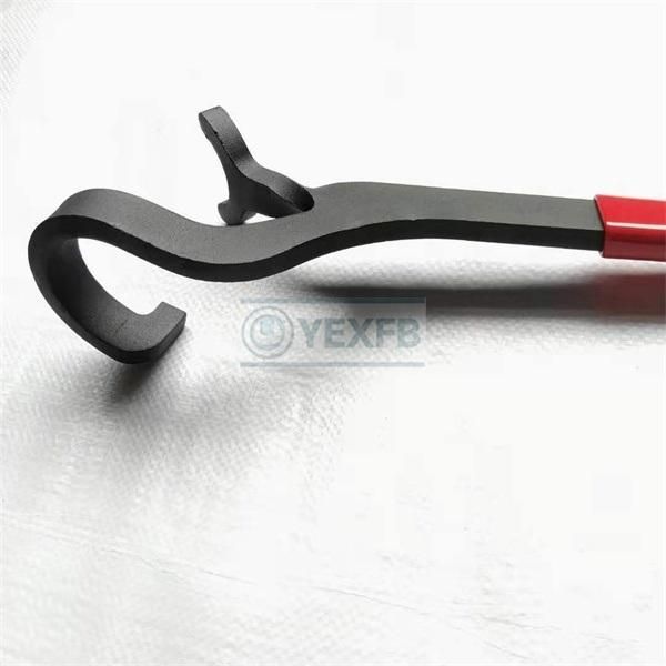 40 Cr-V Steel Rubber Handle Valve Wheel Spanner/Wrench 555 mm