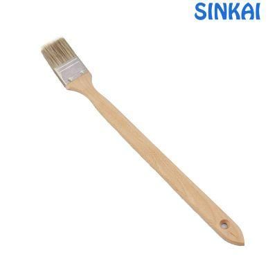 Pure Bristle, Paint Brush Long Handles, Radiator Brush with Wooden Handle