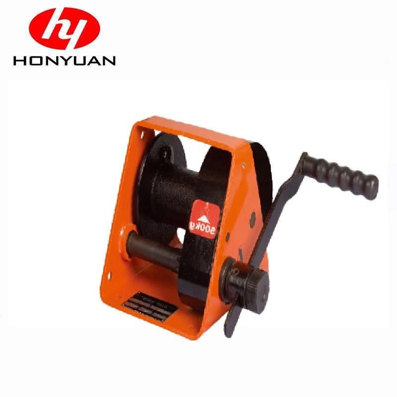 500kg Wire Rope Worm Gear Hand Winch