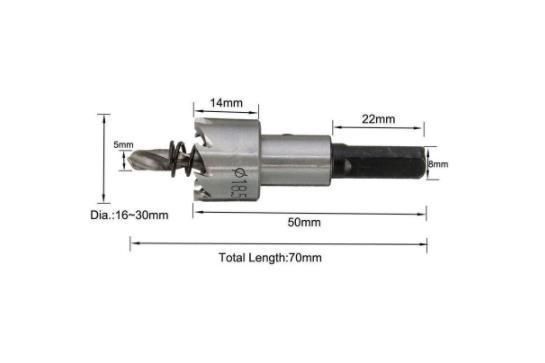 5PCS M3/M42 HSS Hole Saw