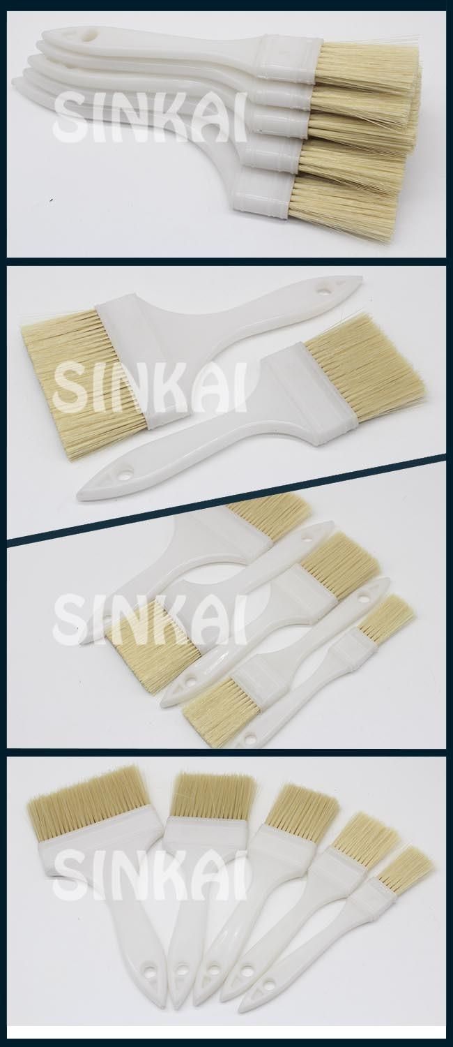 Good Quality White Plastic Handle Filament Paint Brush