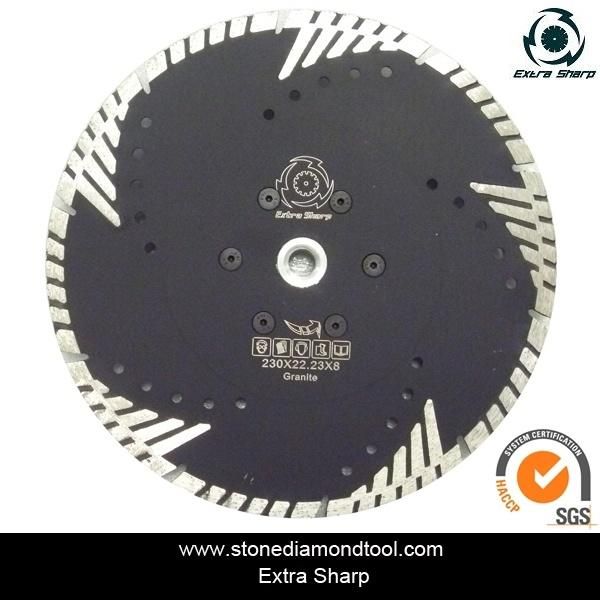 Diamond Protective Teeth Cutting Saw Blade Concrete Granite Cutting