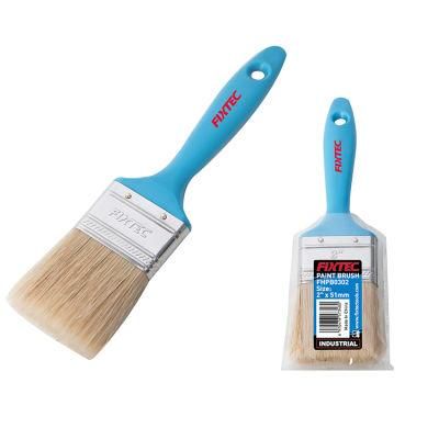 Fixtec 1&quot;/1.5&prime;&prime;/2&prime;&prime;/2.5&prime;&prime;/3&prime;&prime;/4&prime;&prime; Plastic Handle Pet &amp; White Bristle Paint Brush Cleaner