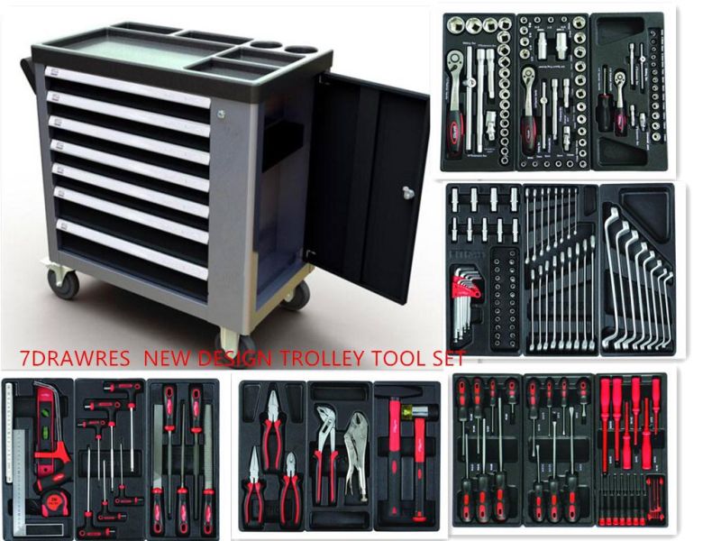 6 Drawers New Type Trolley Swiss Kraft Tool Set (FY228A4)