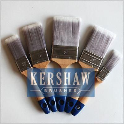 Paint Brush, Flat Brush Synthetic Filament, Beech Wood