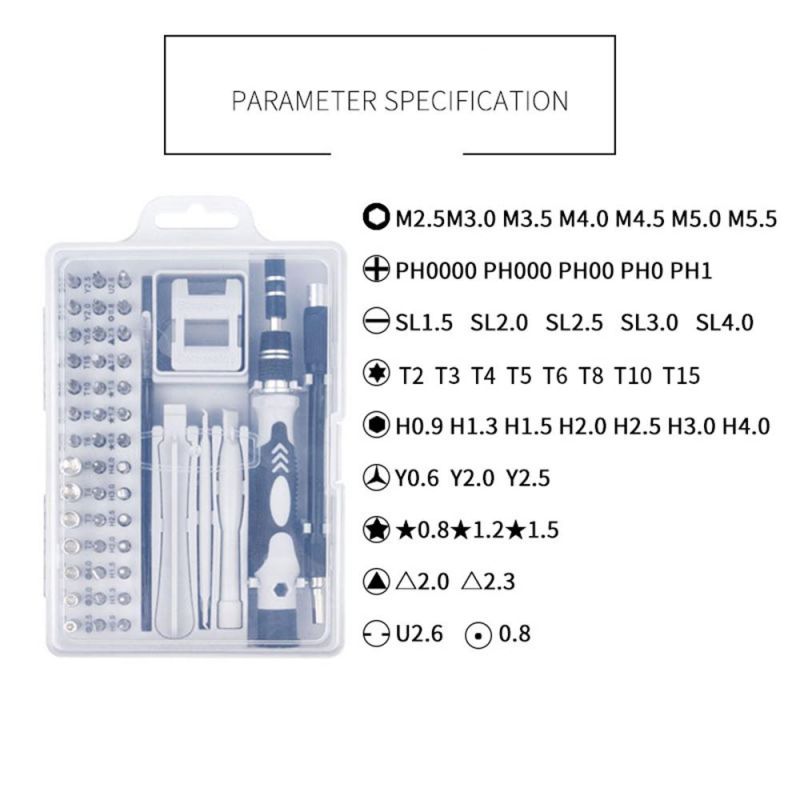 52 in 1 Screwdriver Set Instrument Hand Tool Household Car Repair Tablet Mobile Phone Repair Tool