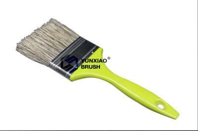 Plastic Handle Paint Brush with Bristle Yellow