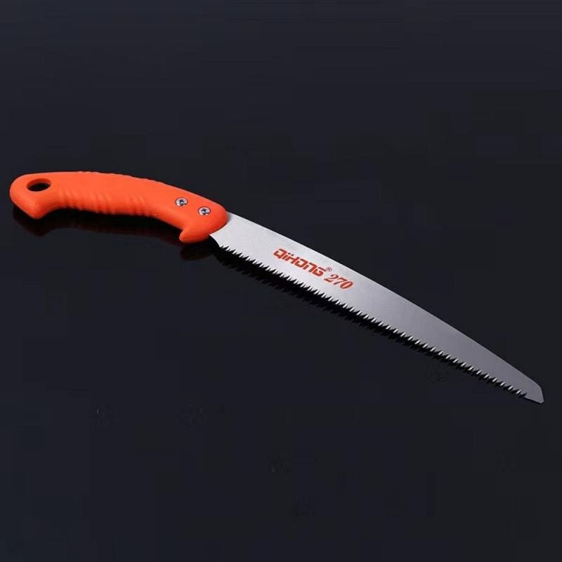 Pruning Saw with Sheath, Hand Saw with Straight Blade and Sheath, Suitable for Trimming Tree Branches and Clearing Forest Paths Wyz145878