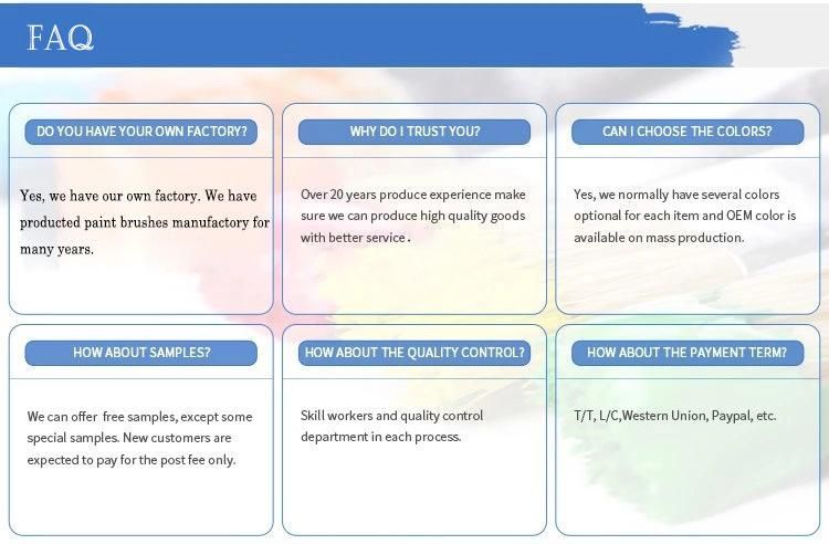 DIY Paint Brush with Mixed Brislte Paintbrush Competitve Price