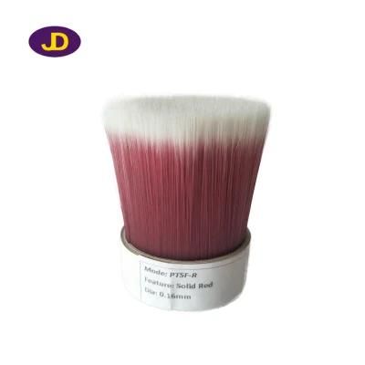 Plastic Bristles Solid White+Red Physical Tapered Synthetic Brush Filament