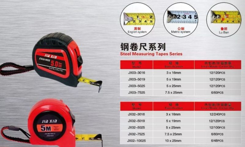 European and American Quality Strong Durable Wear-Resistant Spring Steel Tape Measure