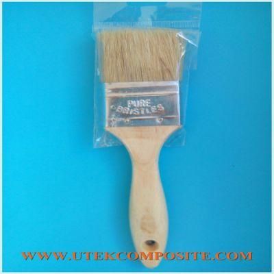 Pure Bristles 2&prime;&prime; FRP Tools Brushes with Wooden Handle