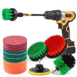 Drill Brush Attachments Set, &Scrub Pads&Power Scrubber Brush with Extend Long Attachment