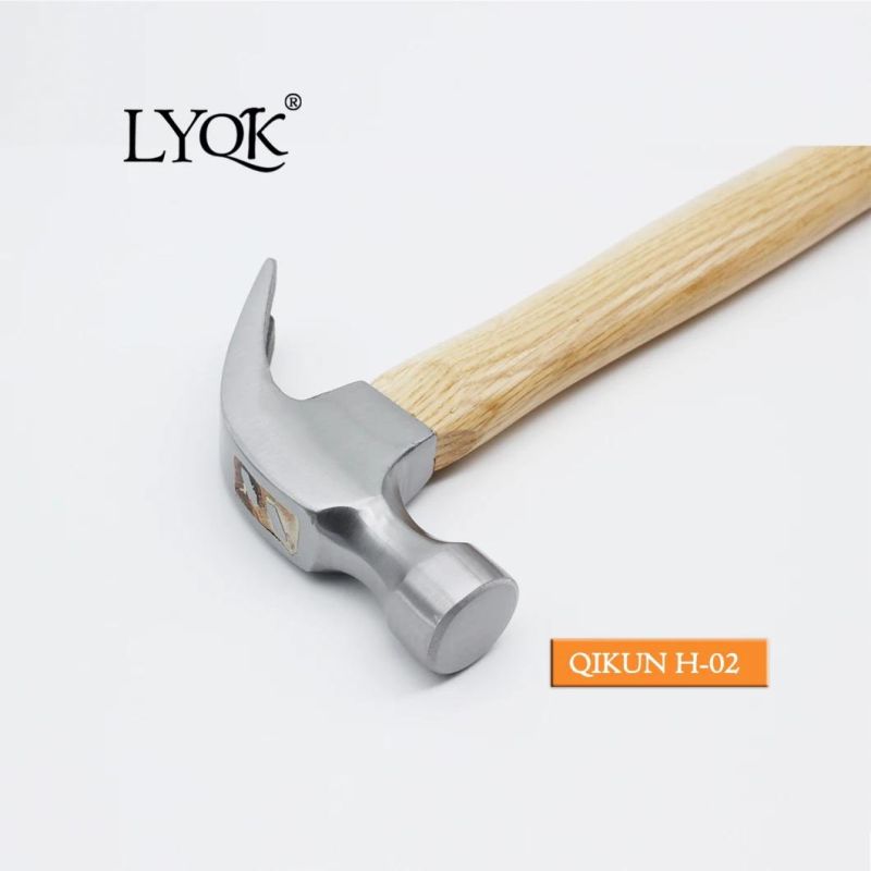 H-01 Construction Hardware Hand Tools Hickory Handle American Type Claw Hammer