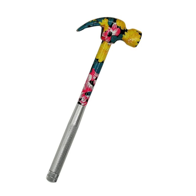 Floral Printing Hand Tool 6 in 1 Hammer with Screwdriver