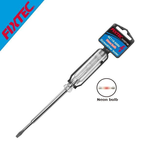 Fixtec 110-500V ABS Slotted Screwdriver Tester