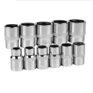 Polished CRV 50BV30 1/4 3/8 1/2 Drive 6 Points Short Hex Socket