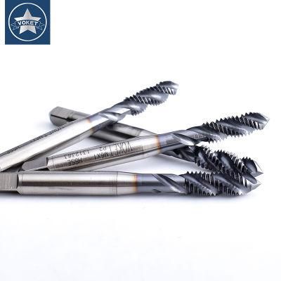 Hsse-M35 With Ticn Spiral Fluted Taps M2 M2.5 M3 M4 M5 M6 M8 M10 M12 Machine Screw Thread Tap