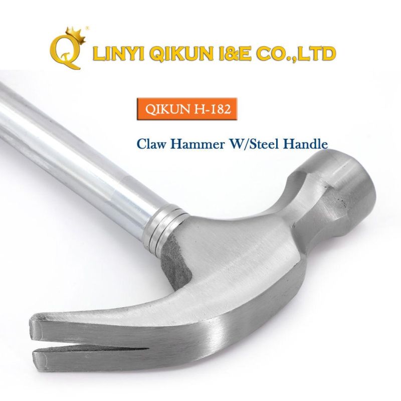 H-177 Construction Hardware Hand Tools American Straight Type Claw Hammer with Plastic Coated Handle