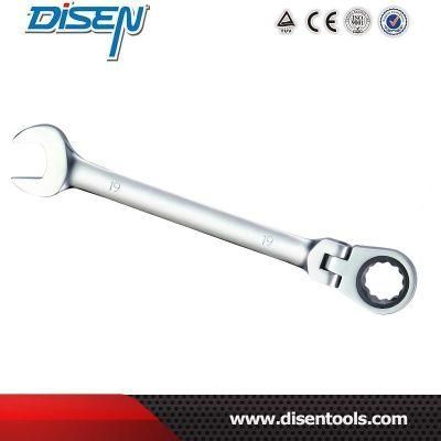 Chrome Vanadium Flexible Combination Ratchet Wrench