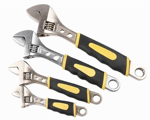 Adjustable Wrench Dipped Handle Monkey Wrench Spanner