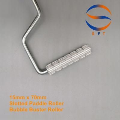 15mm 70mm Slotted Paddle Roller Bubble Buster Rollers for FRP