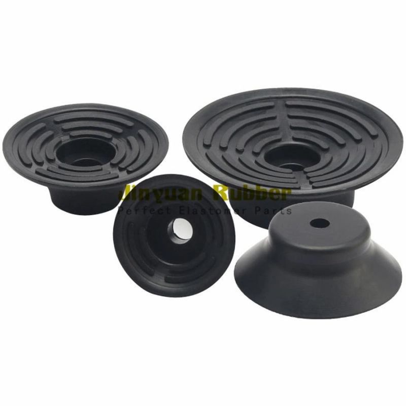 Custom Industrial Black Soft NBR Nr Silicone Rubber Miniature Vacuum Suction Cup Made in China