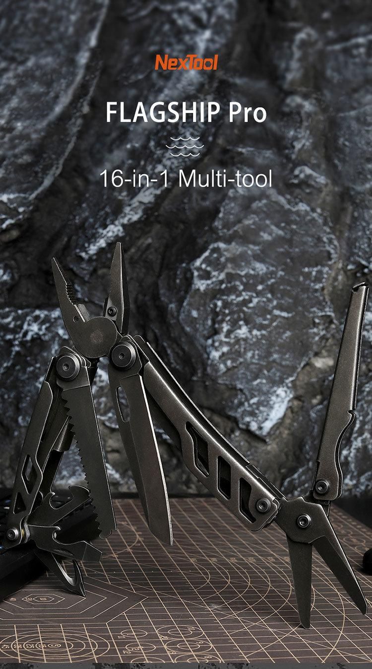 Nextool Black Big Pliers EDC Multitool with Replaced Wire Cutters