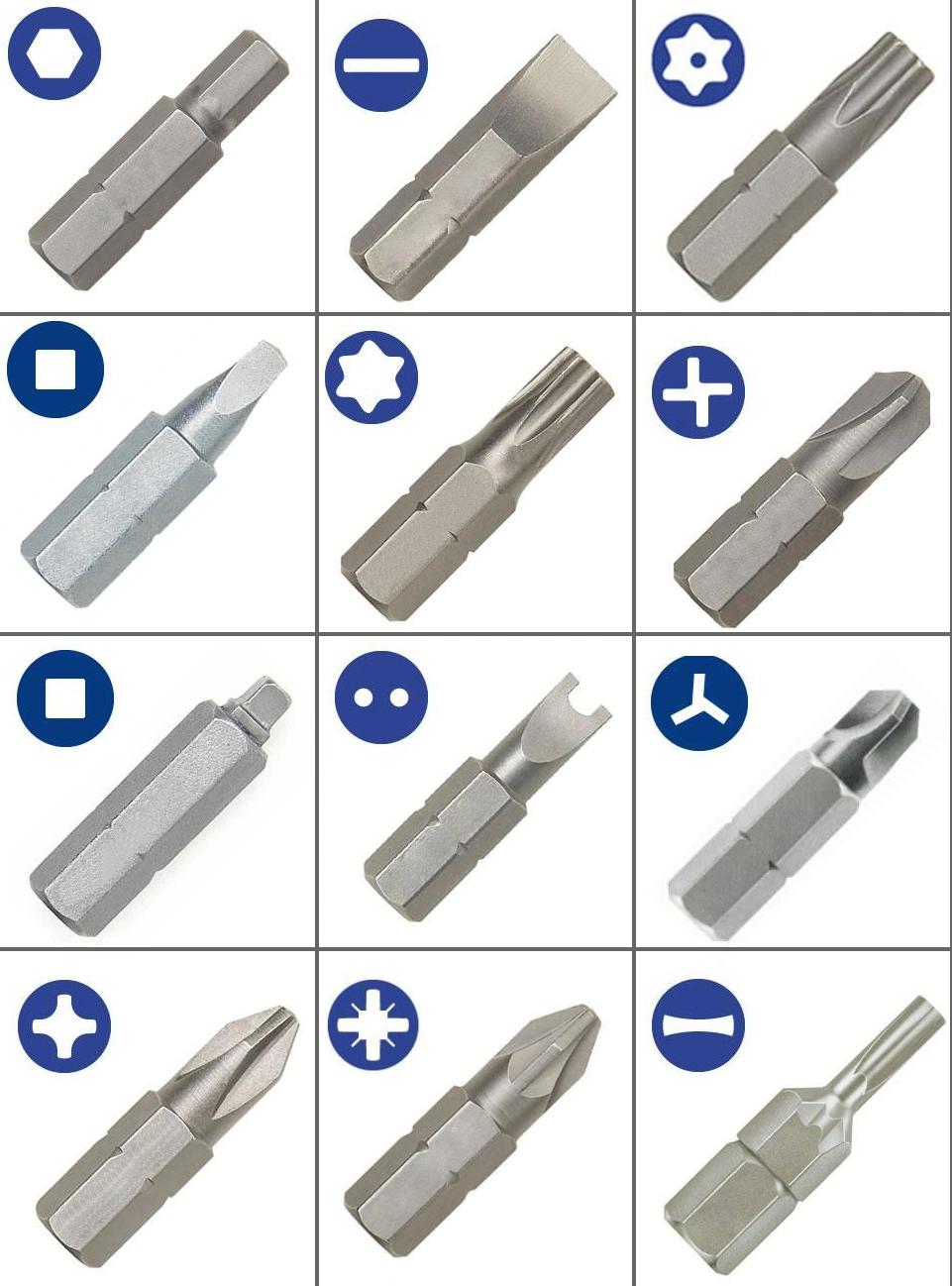 25mm 1/4 Inch Hex Shank Insert Square Screwdriver Bit