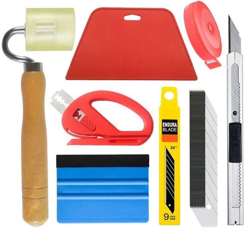 Wallpaper Tool Kit with Felt Squeegee Seam Roller for Wallpaper Contact Paper Adhesive Vinyl