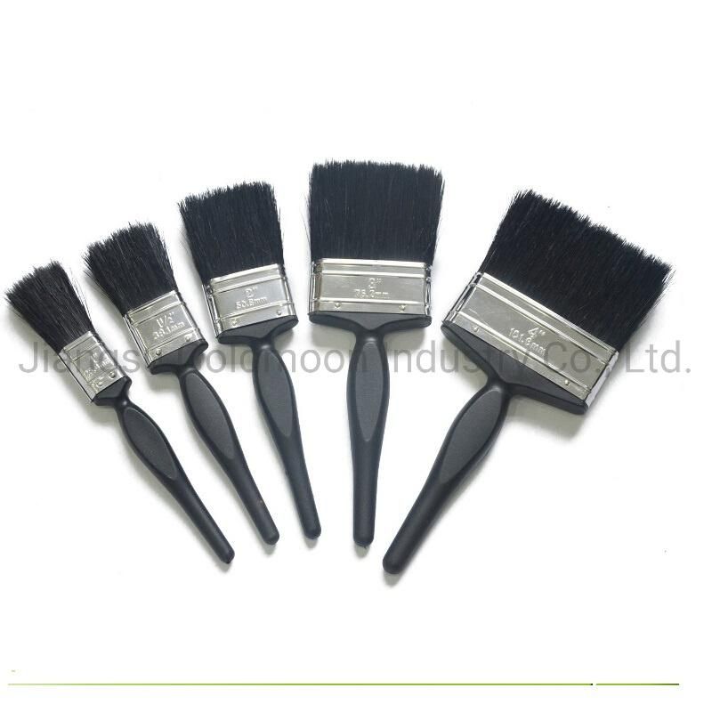 Bristle Blend Double Colour Plastic Handle Power Paint Painting Flat Brush