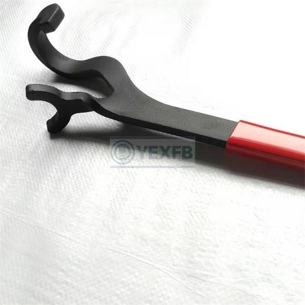 40 Cr-V Steel Rubber Handle Valve Wheel Spanner/Wrench 555 mm