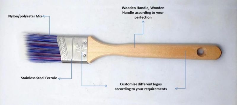 Chopand Wooden Handle Paint Brush