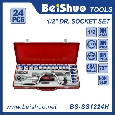 24PC 1/2&prime;&prime; Dr. Socket Set