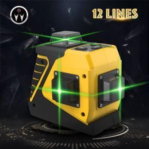 3D 12 Line 360 Degree Green Land Bean Floor Digital Laser Level