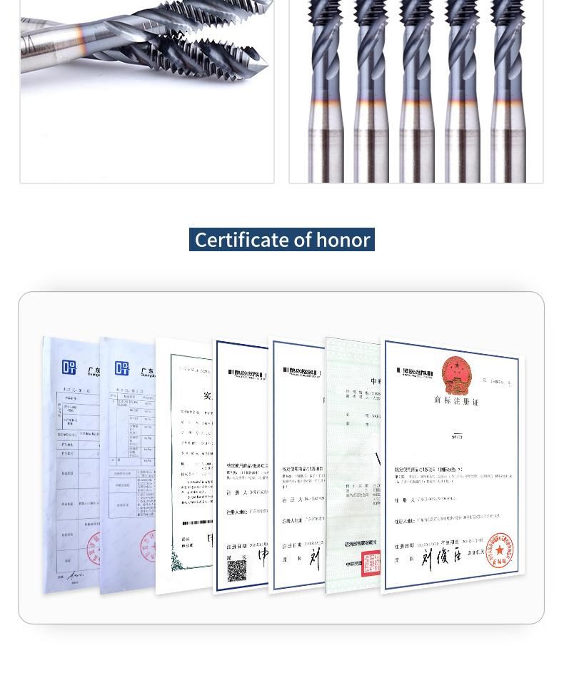 Hsse-M35 With Ticn Spiral Fluted Taps M2 M2.5 M3 M4 M5 M6 M8 M10 M12 Machine Screw Thread Tap