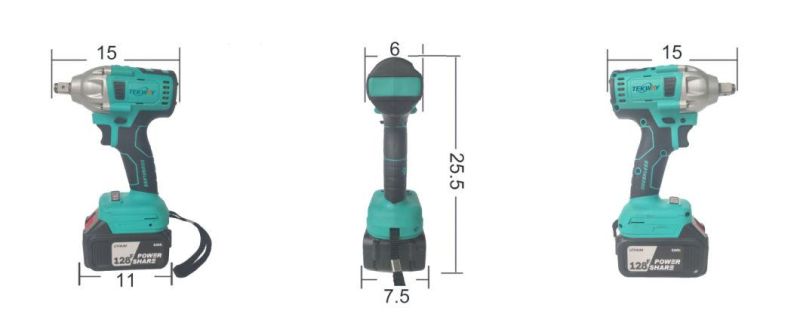 Battery Brushless Power Torque Electric Cordless Impact Wrench