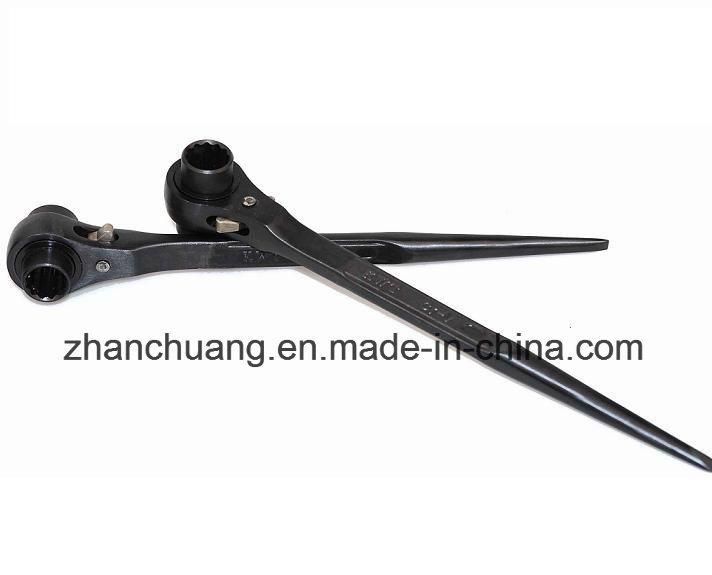 Double Socket Ratchet Wrench for Scaffolding