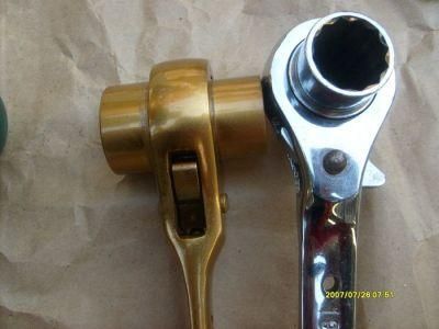 Chrome Plated Cr-V Steel Socket Ratchet Wrench