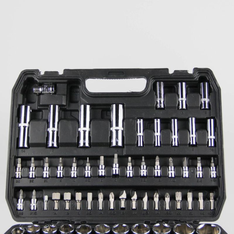 Goldmoon 94PCS Cr-V Hand Tool Set Metallic Socket Set Ratchet Wrench