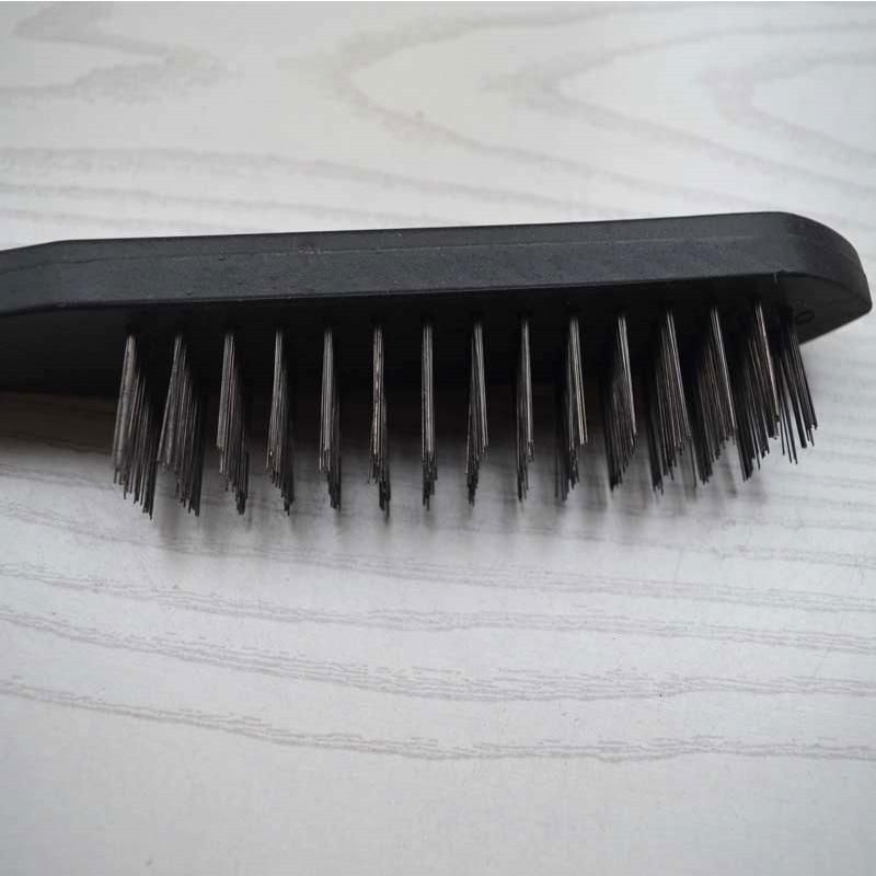 Stainless Steel Wire Brush Copper Wire Stone Brush 3456 Row of Plastic Handle Brush