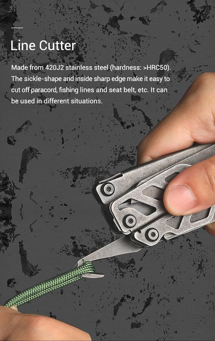 Nextool Stonewashed Multi Tool with 16 Functions Stainless Steel Pliers