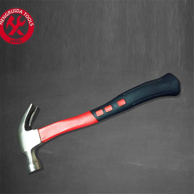 Claw Hammer with Fiberglass Handle TPR Handle