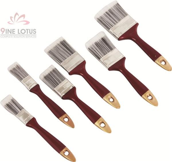 Various Color/ Artificial Head/Plastic Handle High Quality Paint Brush