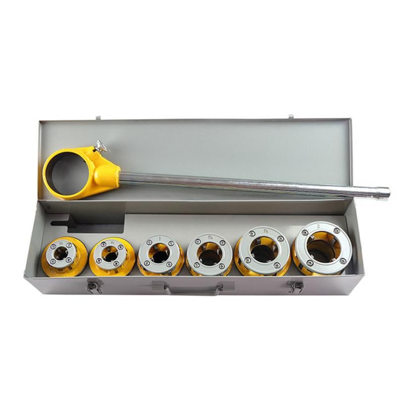 1/2 to 2 Inch Ratcheting Pipe Threader Set with Carrying Case 12r Die Head (HL-12R)