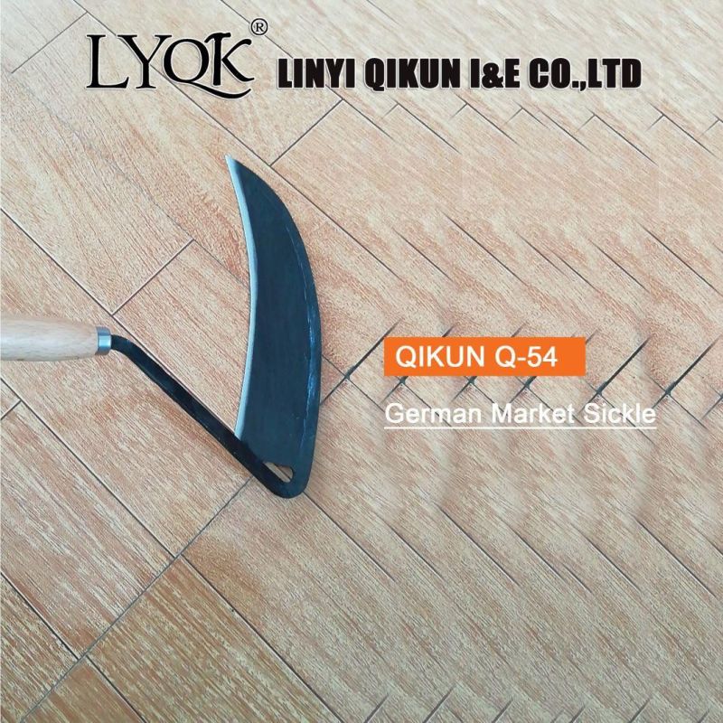 Q-53 Wooden Handle Sickle with Tooth