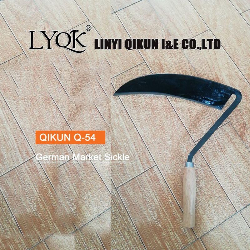 Q-53 Wooden Handle Sickle with Tooth