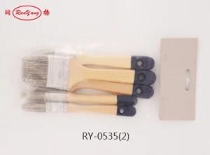 Paint Brush Set with Polybag with Paper Card Header Tag