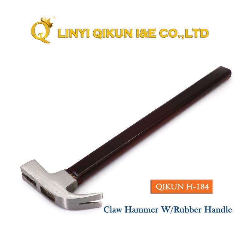 H-179 Construction Hardware Hand Tools American Straight Type Claw Hammer with Plastic Coated Handle