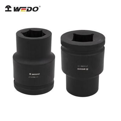 Wedo 1&quot; Drive Impact Socket Deep 40 Chrome Steel Black Sprayed Surface